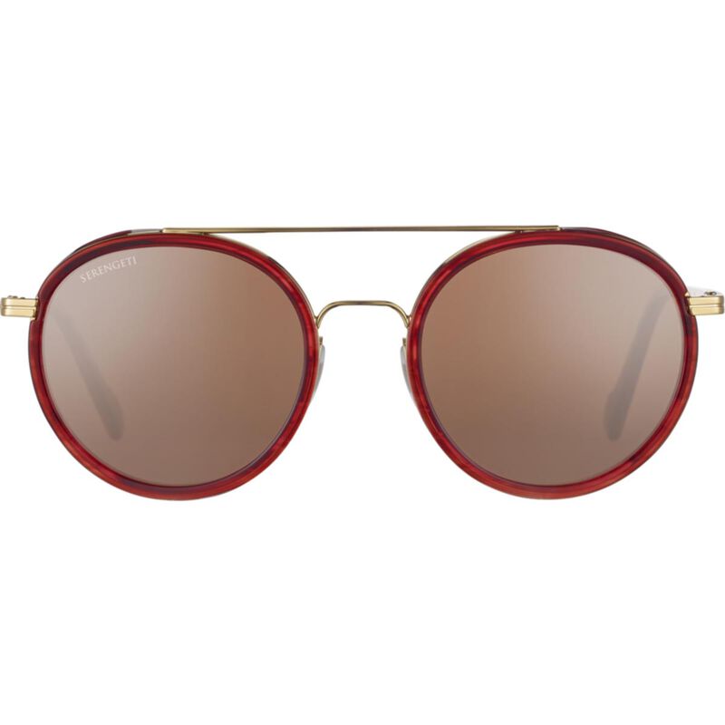 GEARY , Red Streacky Acetate with Bold Gold-Mineral Polarized Drivers Gold Cat 3 to 3, hi-res image number null